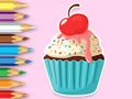 Permainan Buku Mewarna: Apple Cupcake  talian