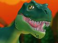 Permainan Larian Dino: Lava  talian
