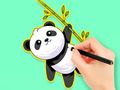 Permainan Buku Mewarna: Panda Makan Buluh  talian