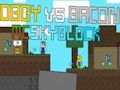 Permainan Obby lwn Bacon: MCSkyblock  talian