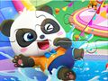 Permainan Jigsaw Puzzle: Taman Air Bayi Panda  talian