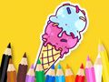 Permainan Buku Mewarna: Ais Krim Sejuk  talian