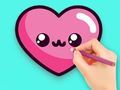 Permainan Buku Mewarna: Lovely Heart  talian