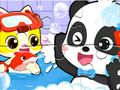 Permainan Jigsaw Puzzle: Masa Mandi Bayi Panda  talian