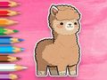 Permainan Buku Mewarna: Alpaca Comel  talian