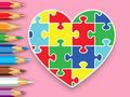 Permainan Buku Mewarna: Jigsaw Jantung  talian