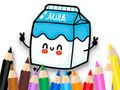 Permainan Buku Mewarna: Susu  talian