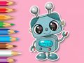 Permainan Buku Mewarna: Robot Senyum  talian