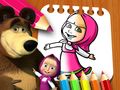 Permainan Buku Mewarna Masha dan Beruang  talian