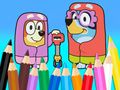 Permainan Buku Mewarna: Bluey Flossing Grannnies  talian