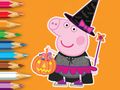 Permainan Buku Mewarna: Peppa Pig Halloween  talian