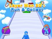 Permainan Layer Man 3D Run mengumpul talian