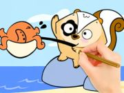 Permainan Buku Mewarna: Kejutan Memancing  talian
