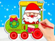 Permainan Buku Mewarna: Keretapi Krismas  talian