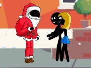 Permainan Stickman Santa talian