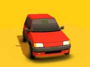 Permainan Turun Licin Dengan Kereta  talian