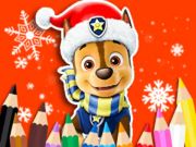 Permainan Buku Pewarna: Paw Patrol Krismas  talian