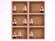 Permainan Susun oleh rak Matryoshka!  talian