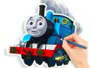 Permainan Buku Pewarna: Thomas  talian