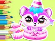 Permainan Buku Pewarna: Hari Lahir Baby Fluff  talian