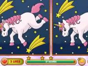 Permainan Unicorn Cari perbezaannya  talian