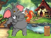 Permainan Tupai terperangkap ke gajah gergasi  talian