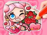 Permainan Buku Pewarna: Avatar Valentine's  talian