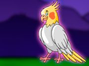 Permainan Lepaskan burung cockatiel dari sangkar  talian