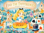 Permainan Cari perbezaan: Alice in Wonderland  talian