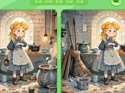 Permainan Cari perbezaan: Cinderella  talian