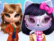 Permainan Kitty Squad Winter Dress Up  talian