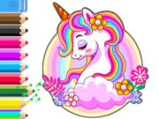 Permainan Buku Pewarna: Taman Unicorn  talian