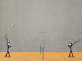 Permainan Stick Figure Badminton  talian