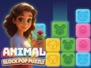 Permainan Teka-teki pop blok haiwan talian
