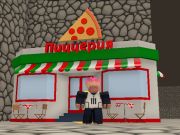Permainan Penghantaran pizza obby talian