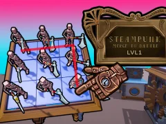 Permainan Steampunk Merge To Battle talian