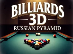 Permainan Billiards 3D Russian Pyramid talian