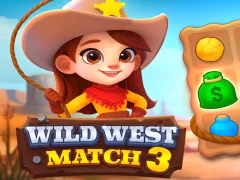 Permainan Wild West Match 3 talian