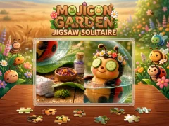 Permainan Mojicon Garden Jigsaw Solitaire! talian