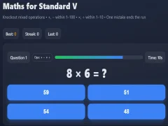 Permainan Maths for Standard V talian