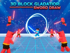 Permainan 3D Block Gladiator: Sword Draw talian