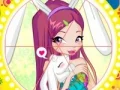 Permainan Winx bunny style: Round Puzzle talian