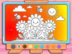 Permainan Coloring Book: Happy Flower talian