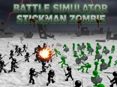 Permainan Battle Simulator Stickman Zombie talian