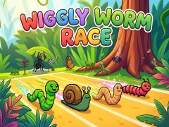 Permainan Wiggly Worm Race talian