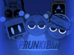 Permainan Sprunki Blue Mod talian