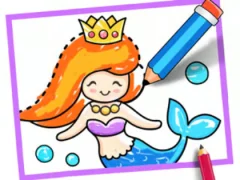 Permainan Toddler Drawing: Mermaid talian