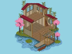 Permainan Pixel House talian