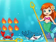 Permainan Princess vs Shark talian