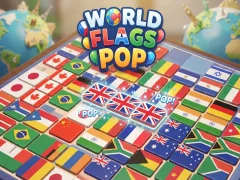 Permainan World Flags Pop talian